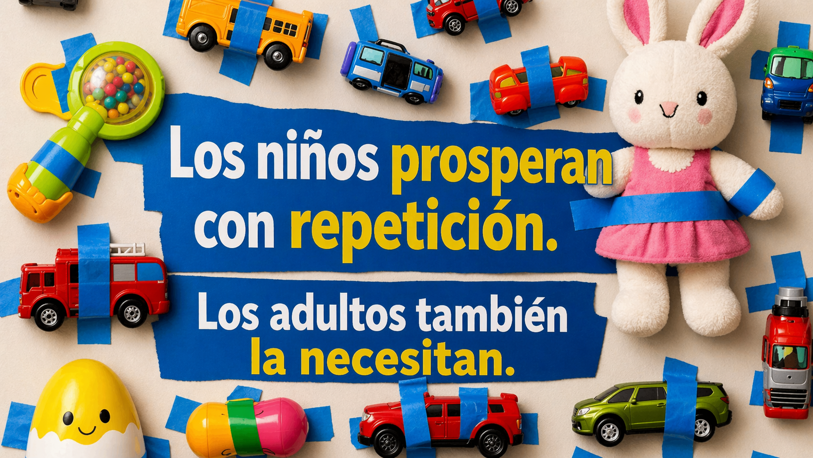 Los bebés prosperan con la repetición